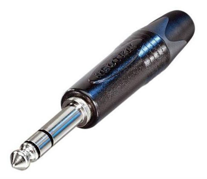 Neutrik NP3X-BAG 3-pols jack plugg, sort