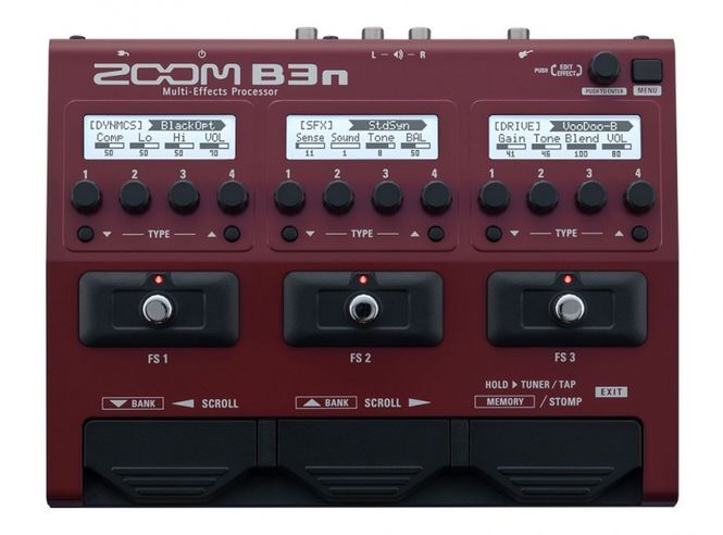 Hovedbilde Zoom B3N Basseffekt og Amp Simulator