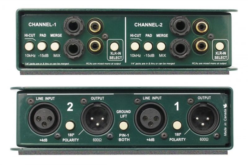 Radial JDI Jensen Stereo Passive DI, Direct Box