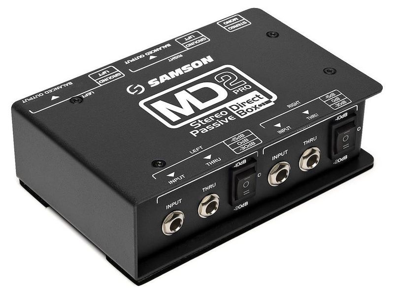 Samson S-MAX MD2PRO, 2 kanals passiv DI-box