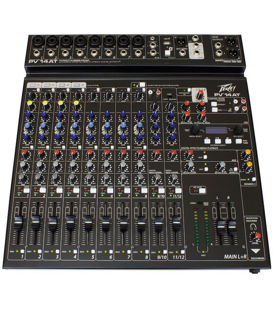 Hovedbilde Peavey PV-14 AT Mikser med innebygget Antares Auto-Tune