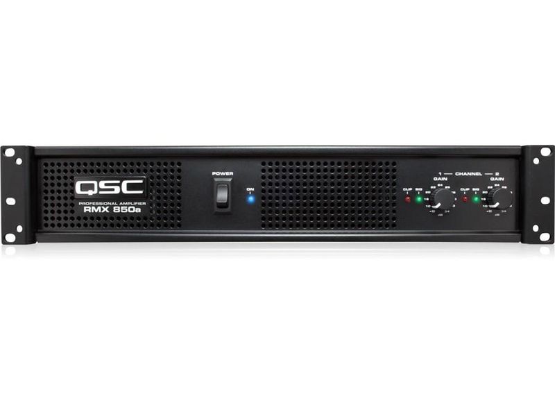 QSC RMX850a sluttrinn, 2 x 300W i 4 ohm
