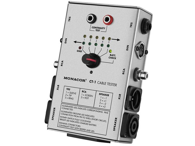 Hovedbilde Monacor CT-1 Kabeltester