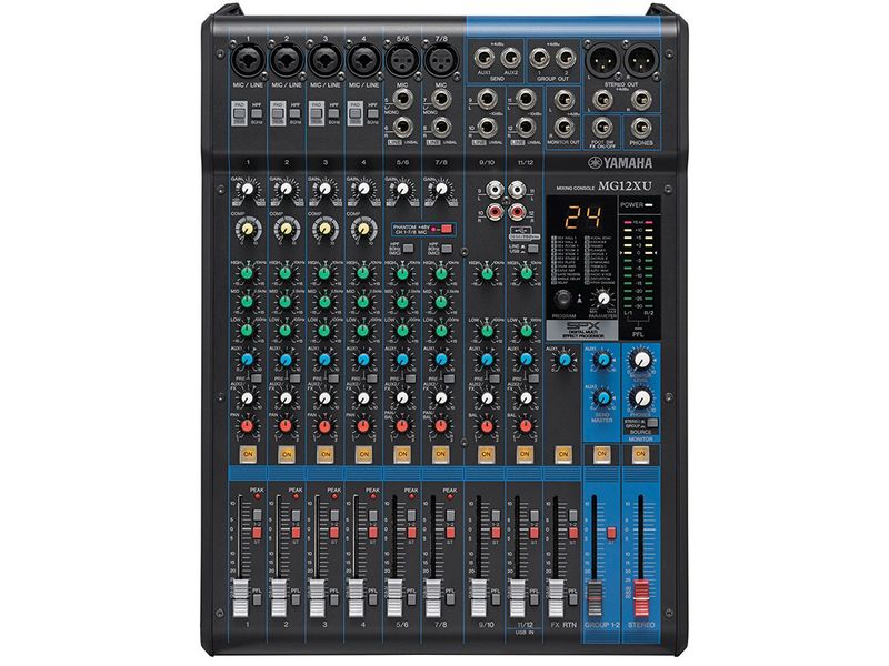 Yamaha MG12XU USB mikser m/ effekter, 12 kanaler