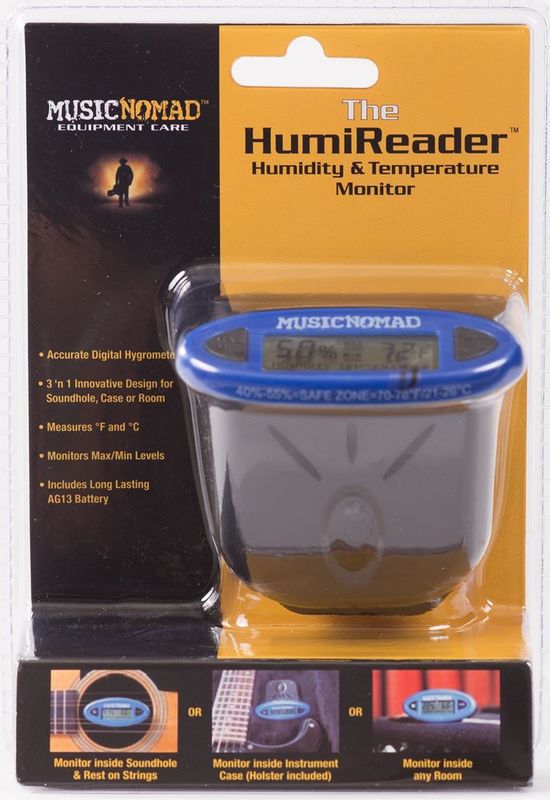 Music Nomad The HumiReader - Humidity & Temperature Monitor - 3 in 1