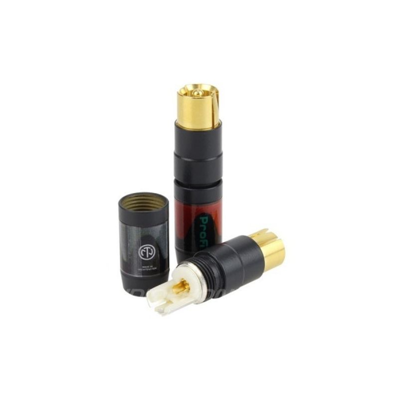 Neutrik 2 x phono plugg forgylt PROFI