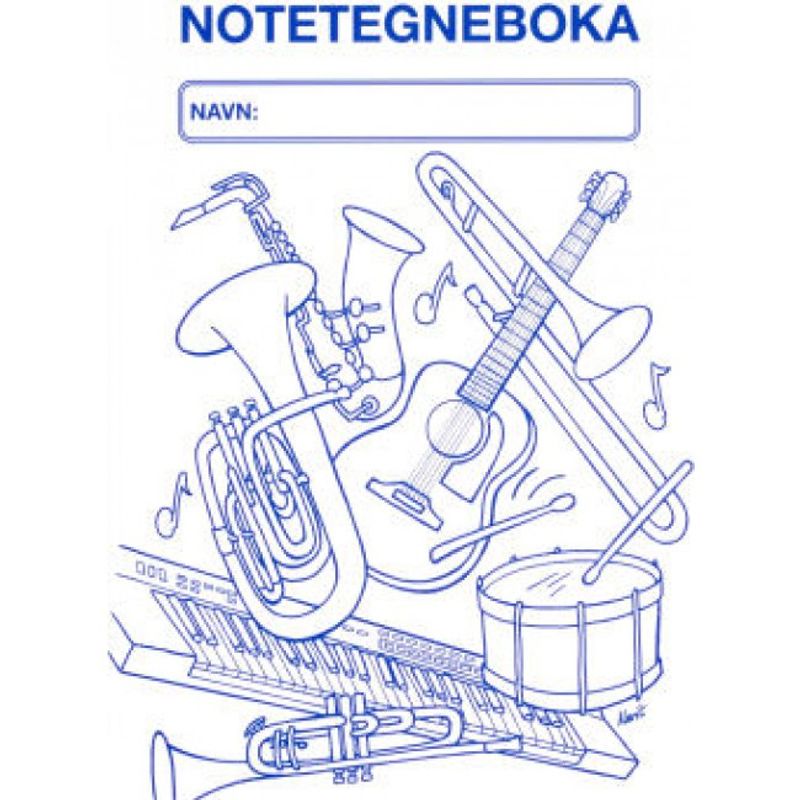 Notetegneboka - Store notelinjer