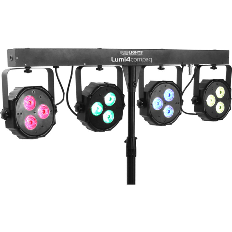 PROLIGHTS LUMI4COMPAQ Komplett Lyspakke, 12 x 9W LED