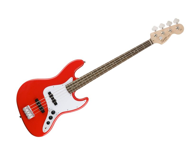 Squier Affinity Series Jazz Bass, Indian Laurel Fingerboard, Race Red
