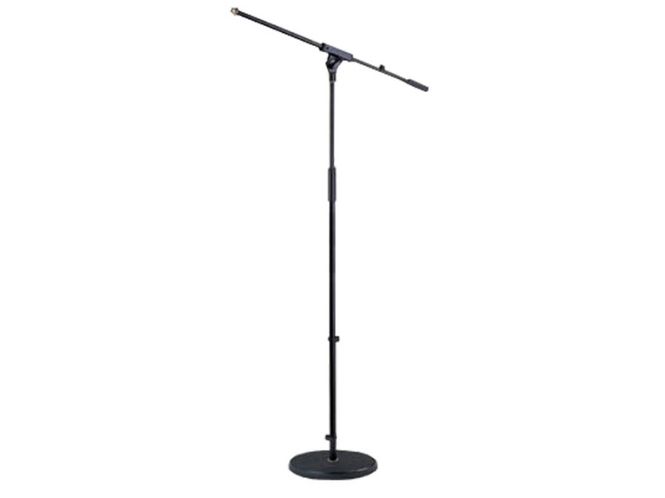 Hovedbilde SLX-audio MS19B - Mikrofonstativ med rundt fot og galge