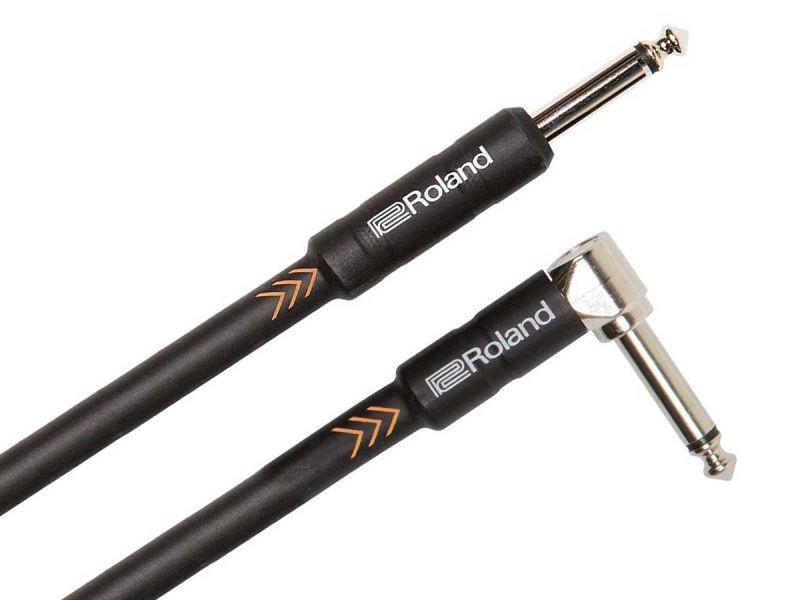 Roland Black Instrumentkabel RIC-B20A Angled/Straight 6 meter
